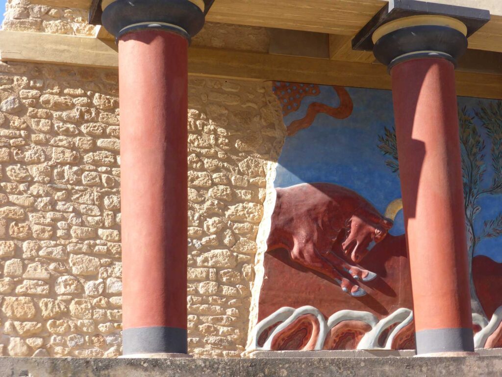 Mural, Knossos Palace, Crete