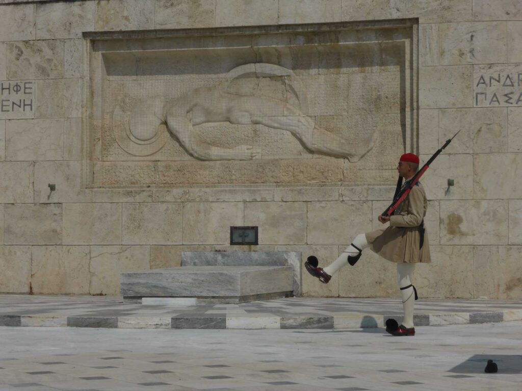 Presidential guard(Tsolias) in front of the parliament, Athens