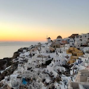 View from the old castle, Oia, Santorini