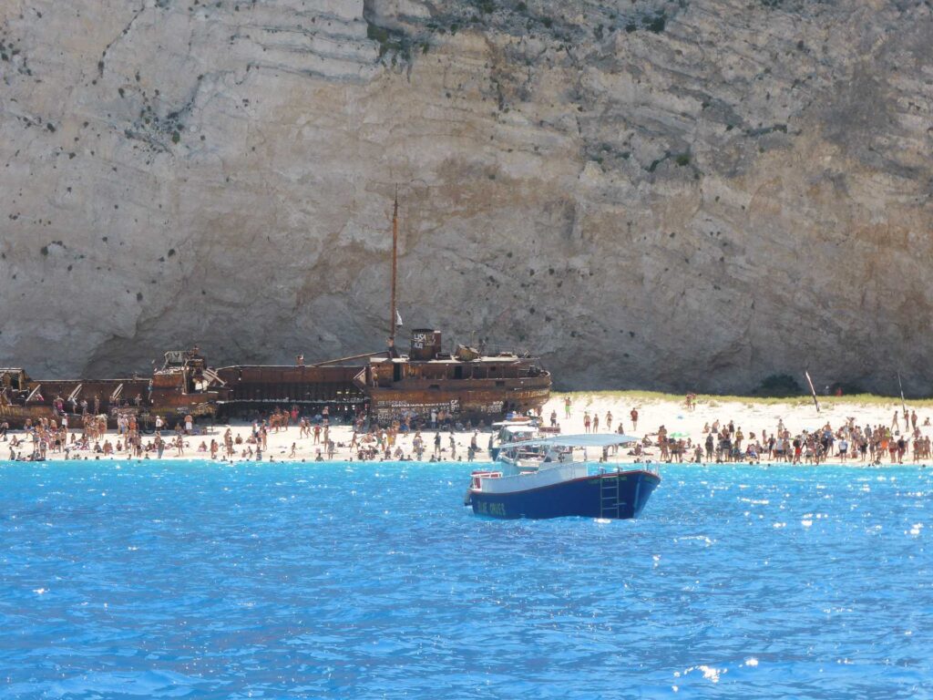 Shipwreck beach, Zakynthos, Greece