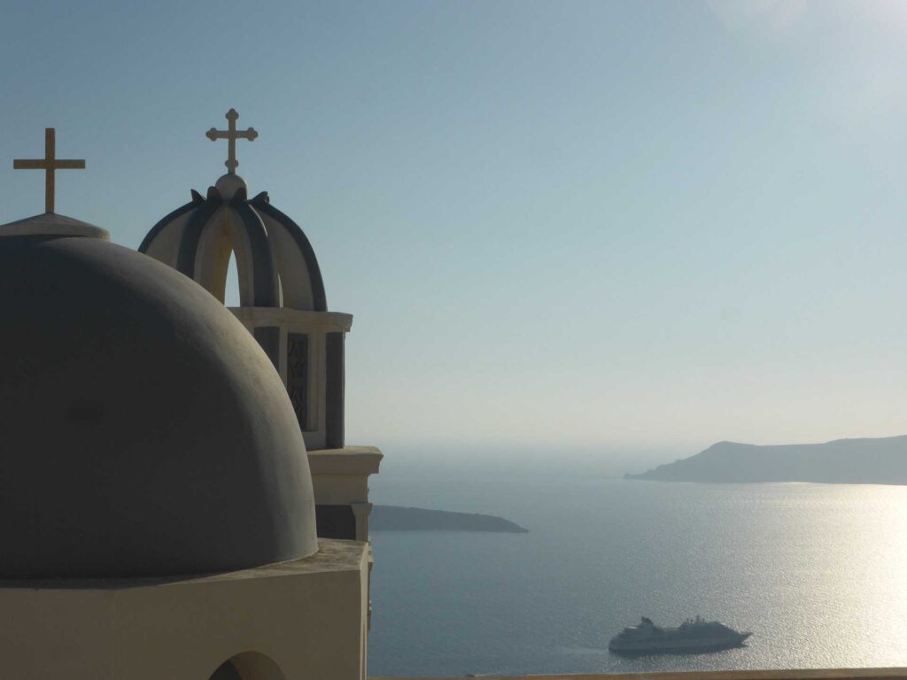 View from Saint Mark's church, Santorini