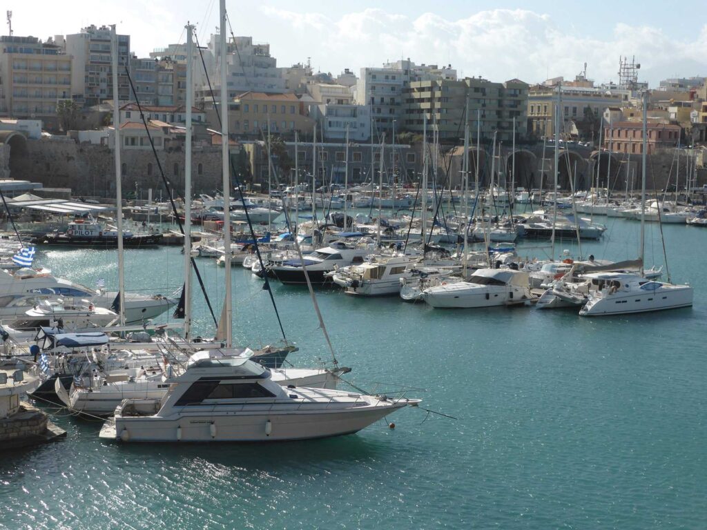 Venetian port of Heraklion, Crete